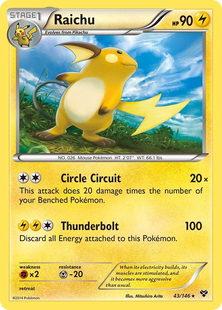 Image for Raichu (43/146) (XY Base Set) - Pokemon