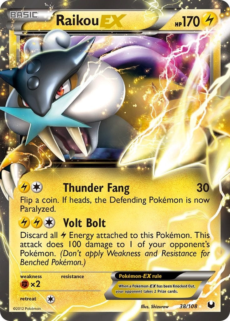 Image for Raikou EX (38/108) - Pokemon