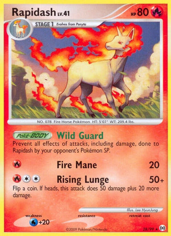 Rapidash (28) (28/99) (Arceus) Pokemon