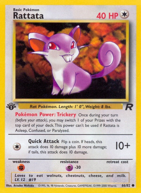 Rattata (66/82) (Team Rocket) (TR) Pokemon
