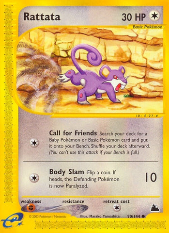 Rattata (090/144) (Skyridge) (SK) Pokemon