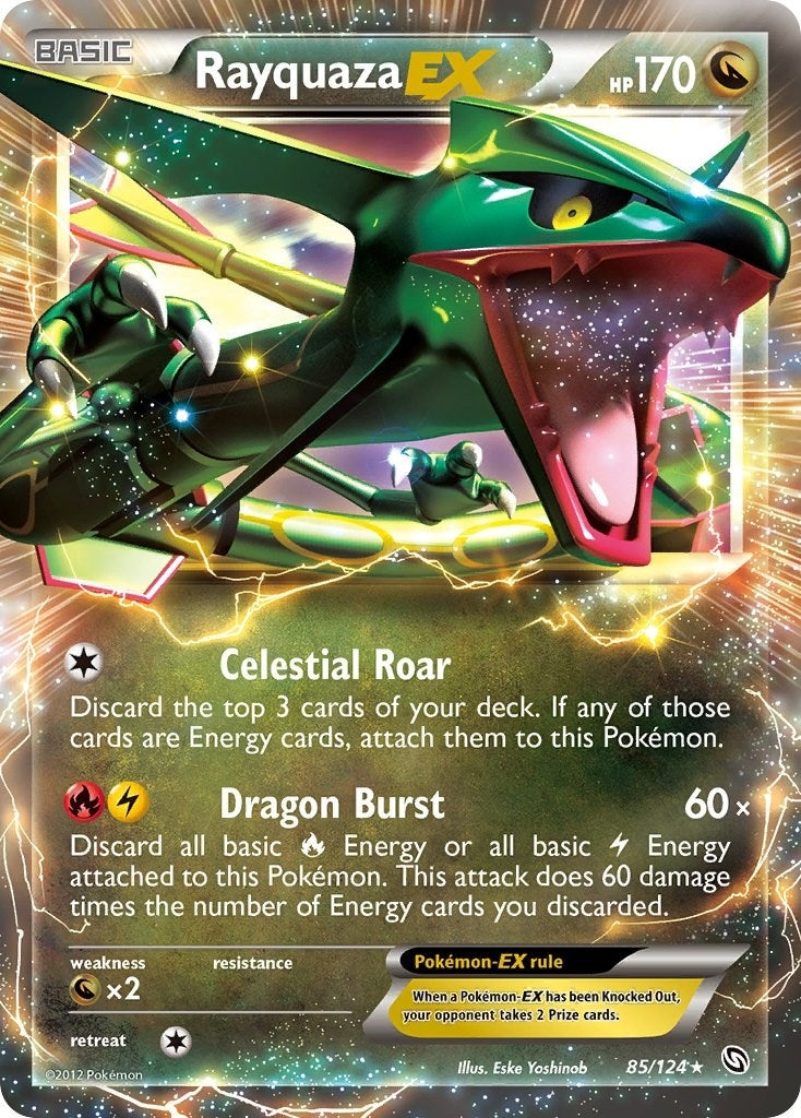 Image for Rayquaza EX (85/124) (Dragons Exalted) (DRX) - Pokemon