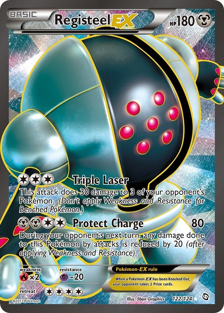 Registeel EX (122 Full Art) (122/124) (Dragons Exalted) Pokemon