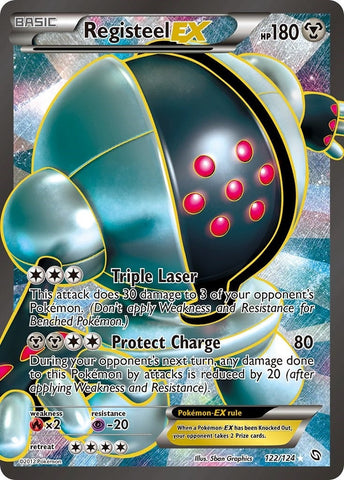 Registeel EX (122 Full Art) (122/124) (Dragons Exalted) Pokemon