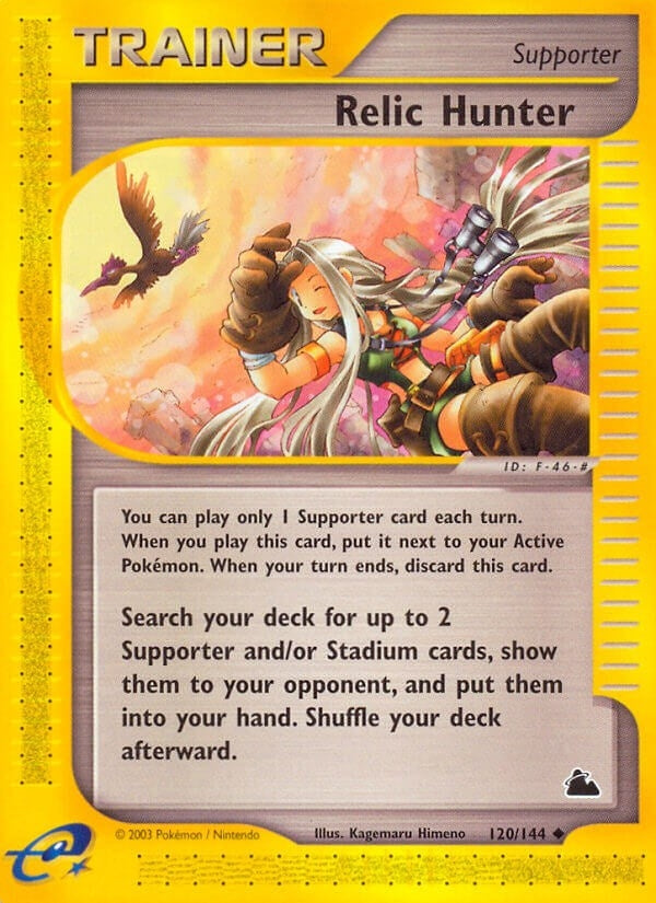 Relic Hunter (120/144) (Skyridge) Pokemon