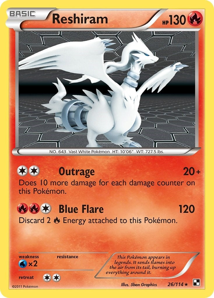 Image for Reshiram (26/114) - Pokemon