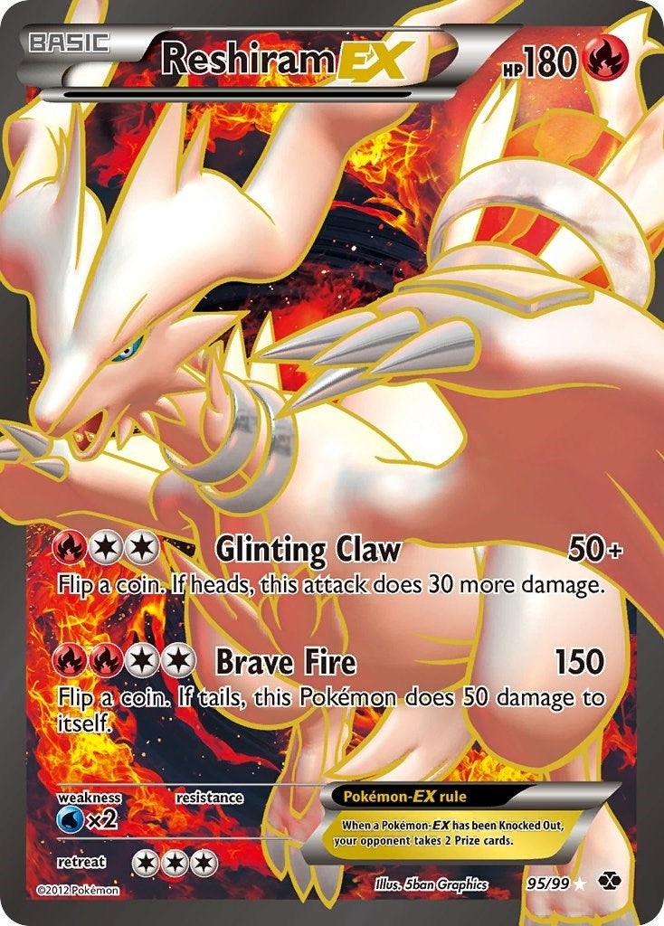 Image for Reshiram EX (95 Full Art) (95/99) (Next Destinies) (NXD) - Pokemon