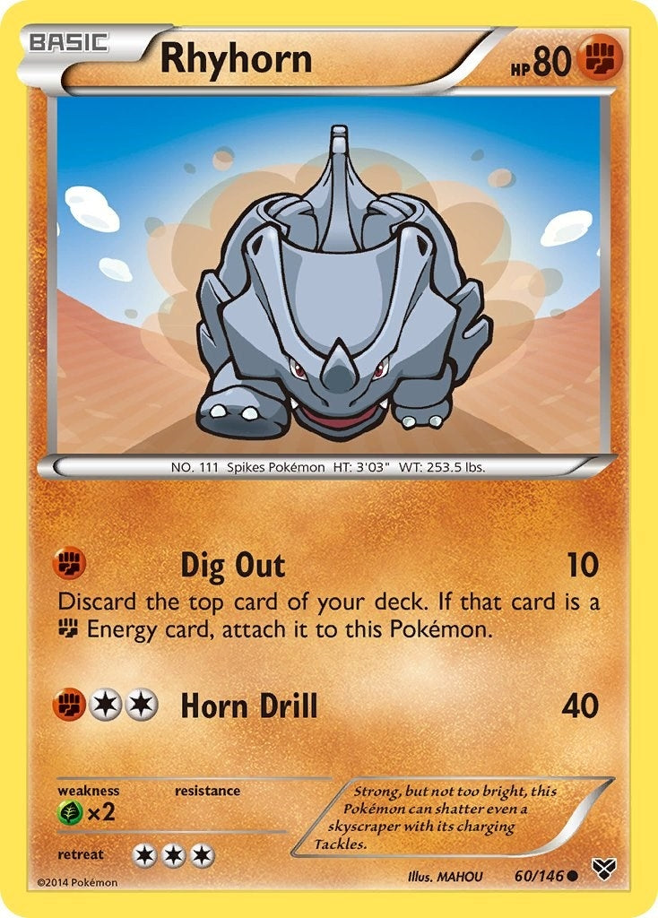 Image for Rhyhorn (60/146) (XY Base Set) - Pokemon
