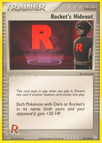 Image for Rocket's Hideout (87/109) (EX Team Rocket Returns) (RR) - Pokemon