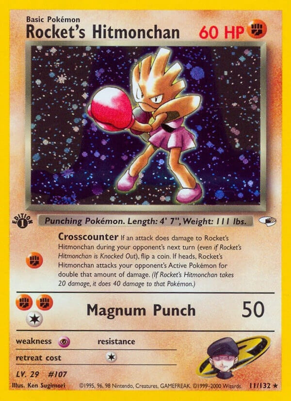 Image for Rocket's Hitmonchan (011/132) (Gym Heroes) (G1) - Pokemon