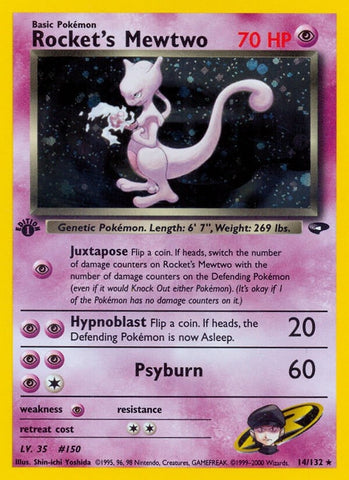 Image for Rocket's Mewtwo (014/132) (Gym Challenge) (G2) - Pokemon