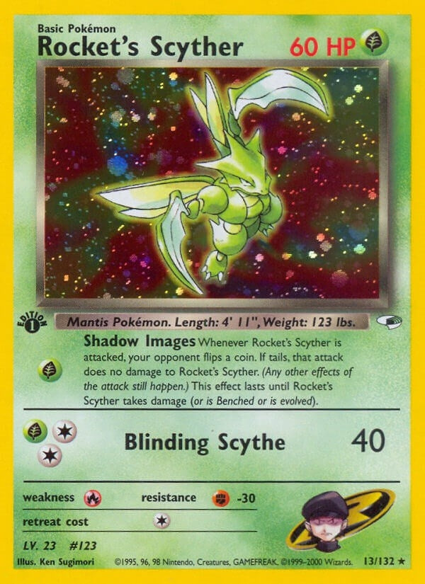 Rocket's Scyther (013/132) (Gym Heroes) Pokemon