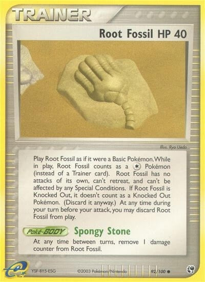Image for Root Fossil (92/100) (EX Sandstorm) (SS) - Pokemon