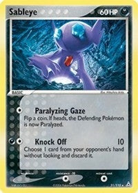 Sableye (31/110) (EX Holon Phantoms) Pokemon