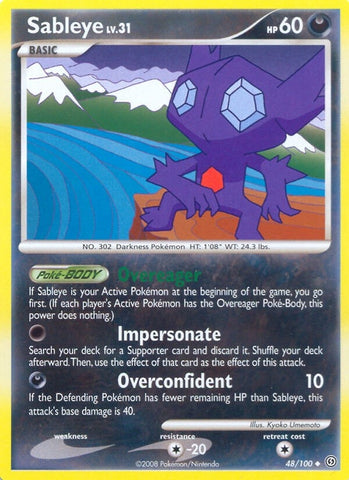 Image for Sableye (48/100) (Stormfront) - Pokemon