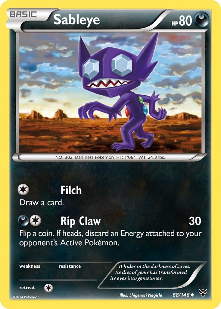 Image for Sableye (68/146) (XY Base Set) - Pokemon