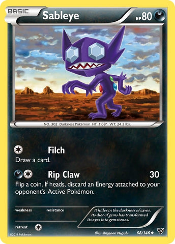 Image for Sableye (68/146) (XY Base Set) - Pokemon