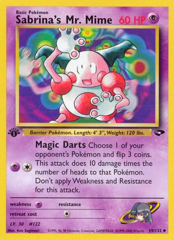 Sabrina's Mr. Mime (059/132) (Gym Challenge) Pokemon
