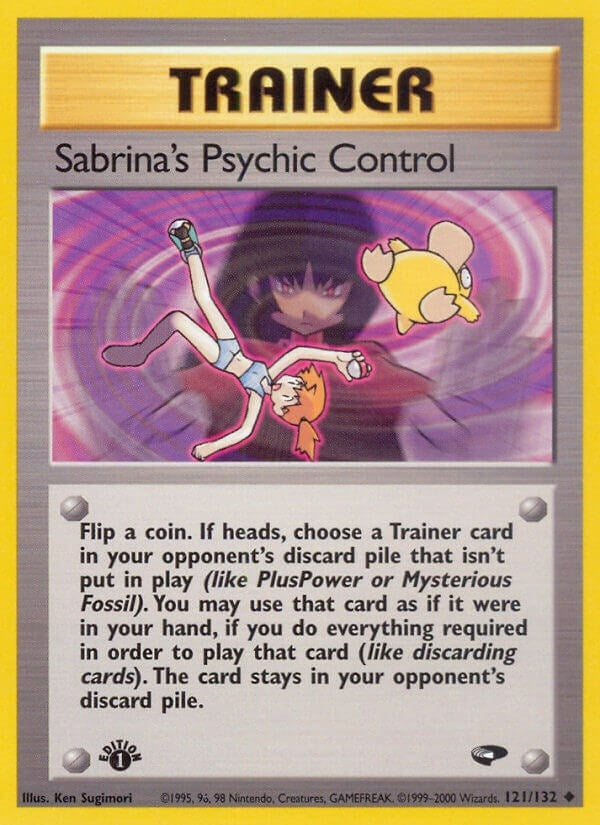 Image for Sabrina's Psychic Control (121/132) (Gym Challenge) - Pokemon