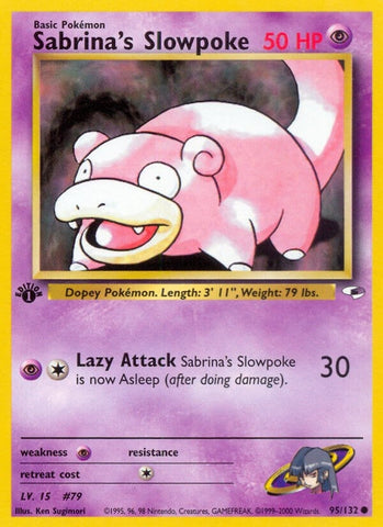 Image for Sabrina's Slowpoke (095/132) (Gym Heroes) - Pokemon