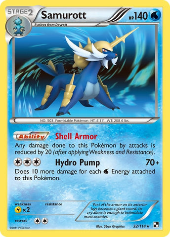 Image for Samurott (32) (32/114) - Pokemon