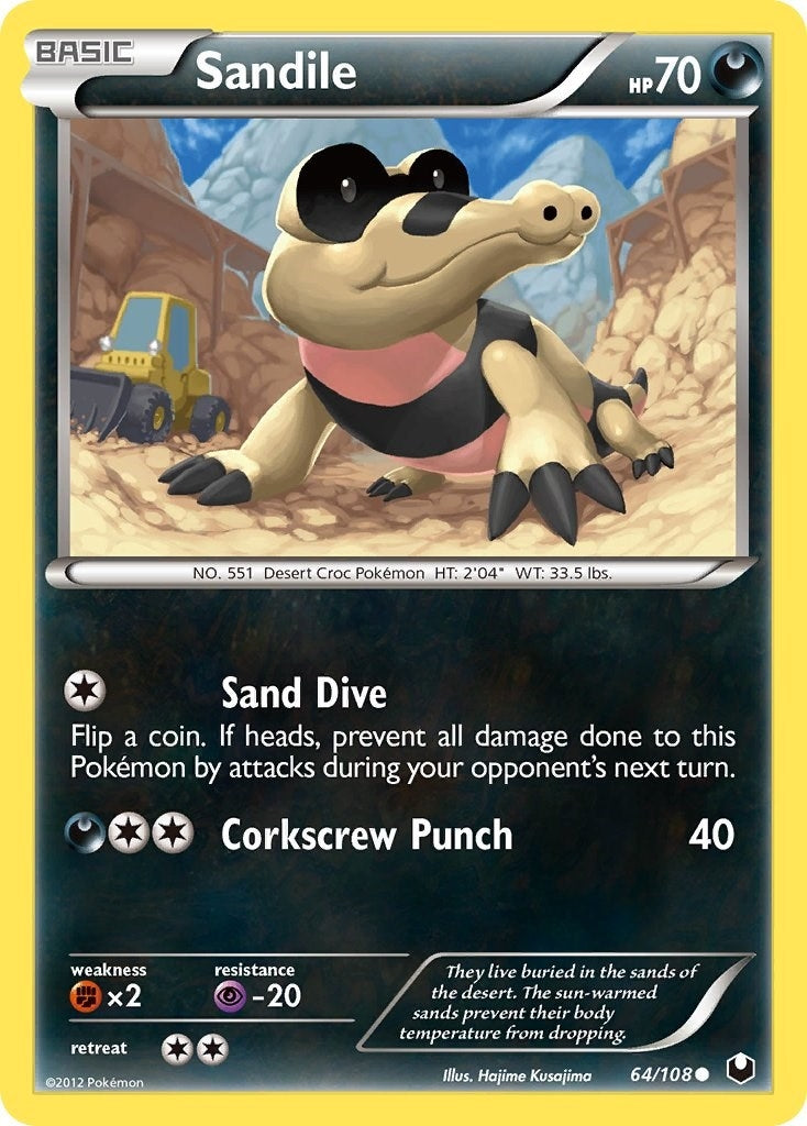 Image for Sandile (64/108) - Pokemon