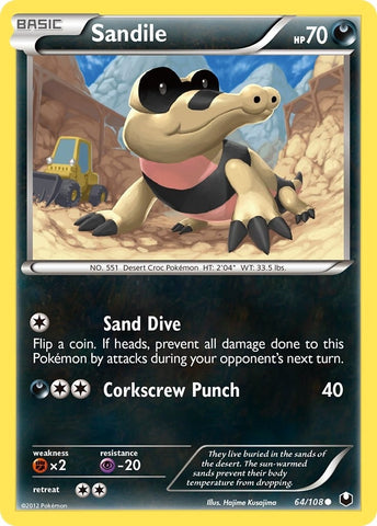 Image for Sandile (64/108) - Pokemon
