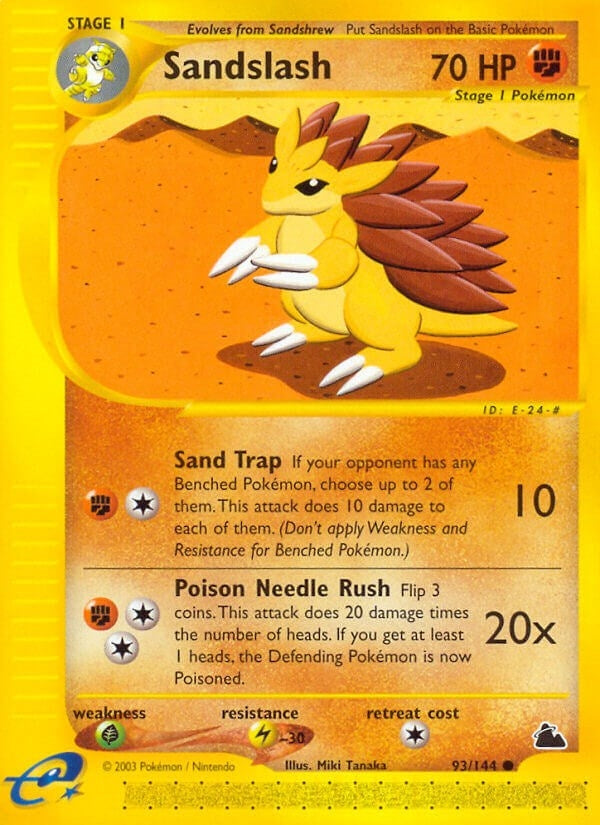 Sandslash (093/144) (Skyridge) Pokemon