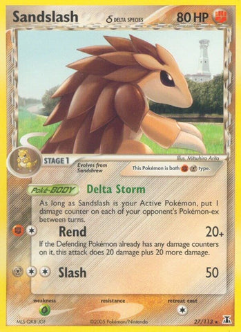 Image for Sandslash (Delta Species) (27/113) - Pokemon