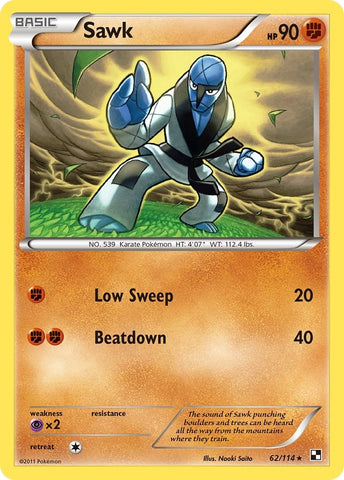 Image for Sawk (62/114) - Pokemon