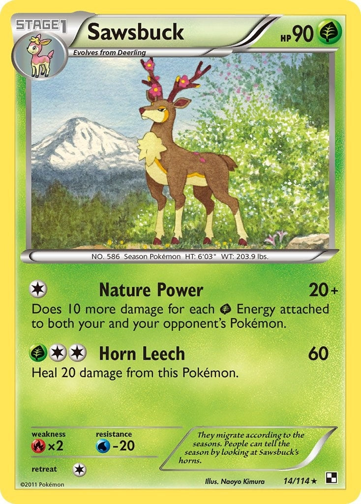 Image for Sawsbuck (14/114) - Pokemon