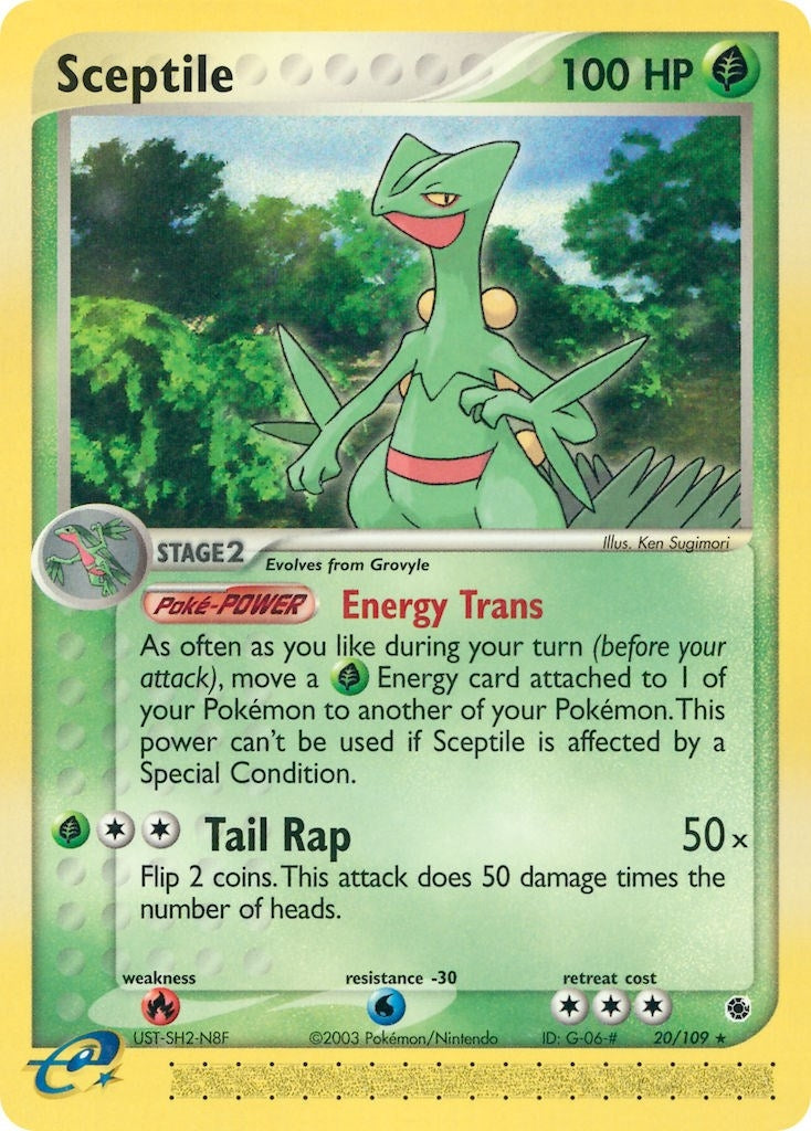 Sceptile (20/109) (EX Ruby and Sapphire) Pokemon