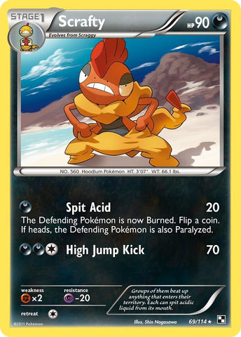 Image for Scrafty (69/114) - Pokemon