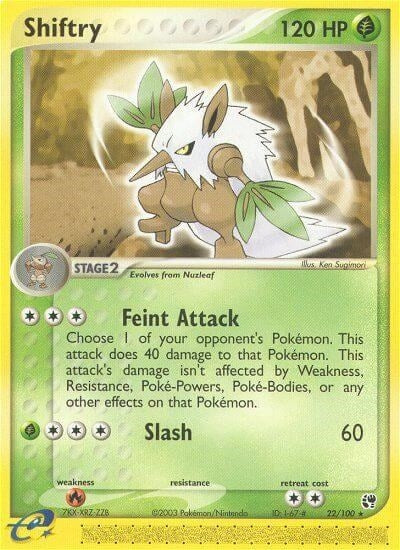 Shiftry (22/100) (EX Sandstorm) Pokemon