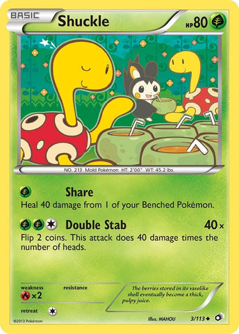 Shuckle (3/113) (Legendary Treasures) Pokemon