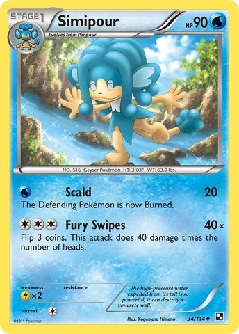 Image for Simipour (34/114) - Pokemon