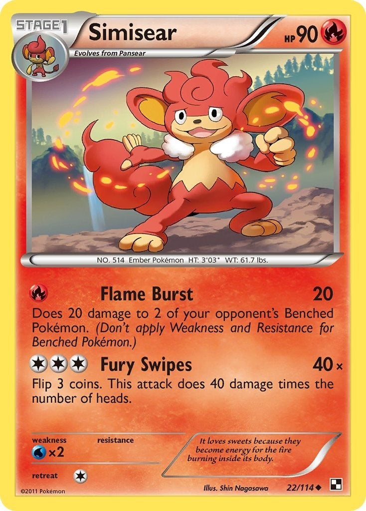 Image for Simisear (22/114) - Pokemon