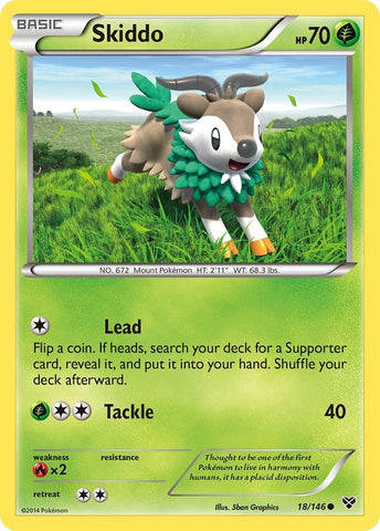 Image for Skiddo (18/146) (XY Base Set) - Pokemon