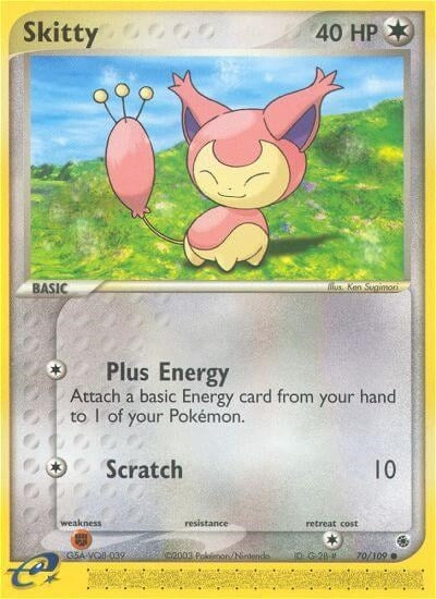 Skitty (70/109) (EX Ruby and Sapphire) Pokemon