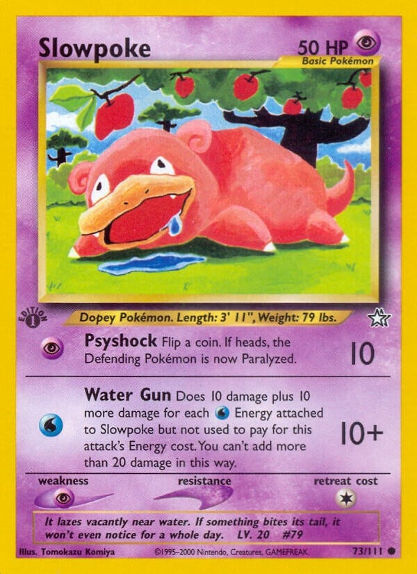 Slowpoke (073/111) (Neo Genesis) Pokemon