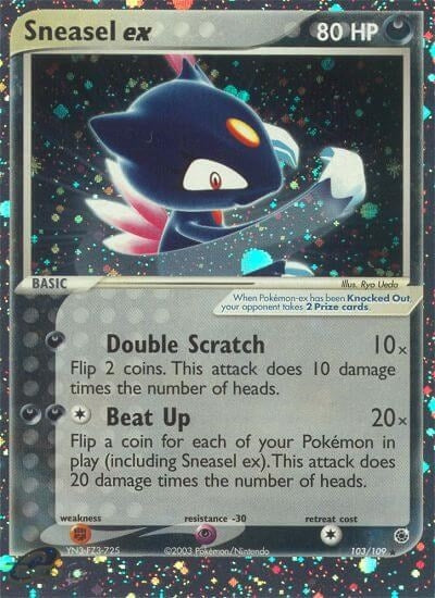 Sneasel ex (103/109) (Ruby and Sapphire) Pokemon