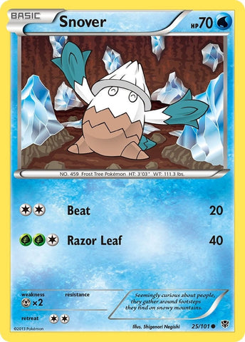 Snover (25/101) (Plasma Blast) Pokemon