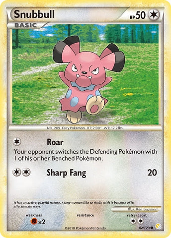 Image for Snubbull (82/123) (HeartGold SoulSilver) - Pokemon