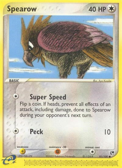 Spearow (81/100) (EX Sandstorm) Pokemon