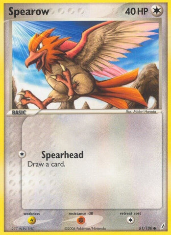 Image for Spearow (61/100) (Crystal Guardians) - Pokemon