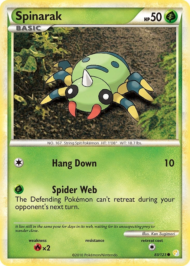 Image for Spinarak (83/123) (HeartGold SoulSilver) (HS) - Pokemon