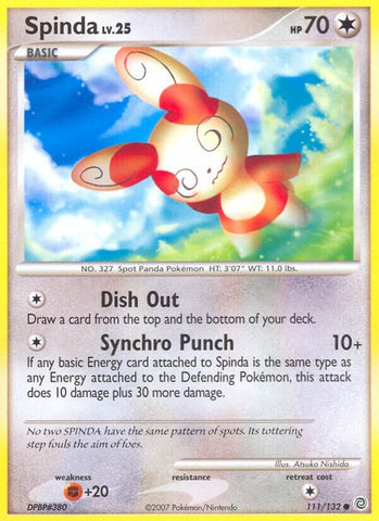 Spinda (111/132) (Secret Wonders) (SW) Pokemon