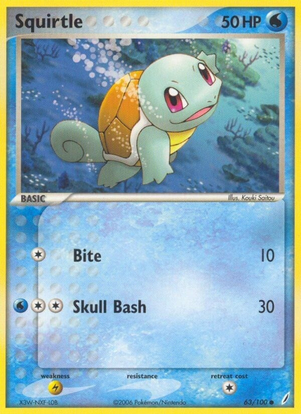 Image for Squirtle (63/100) (Crystal Guardians) - Pokemon