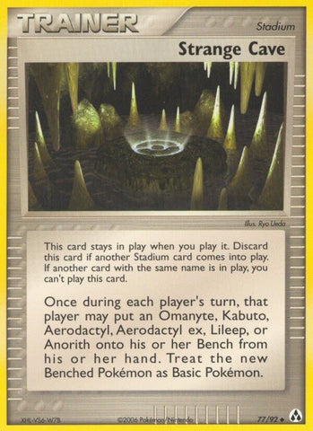 Strange Cave (77/92) (Legend Maker) (LM) Pokemon