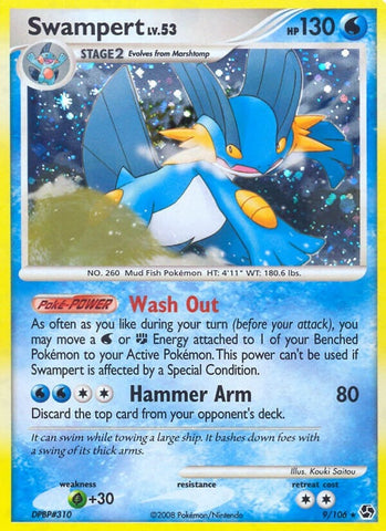 Image for Swampert (9/106) (Great Encounters) - Pokemon